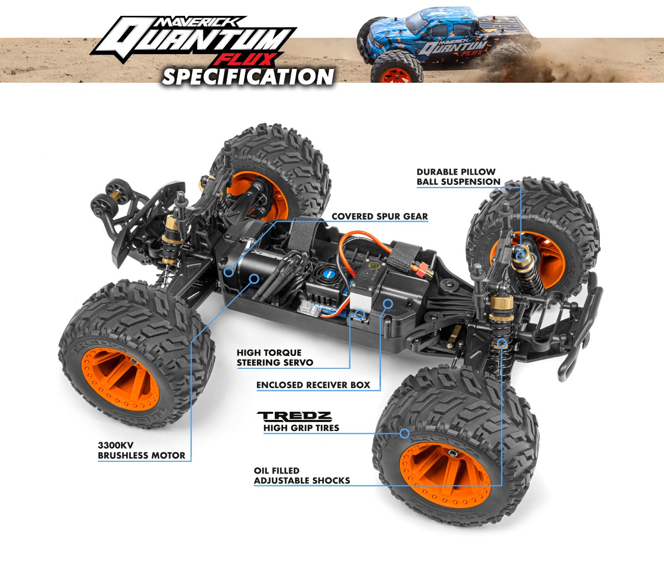 Automodele Maverick Strada 1/10 MT Automodele Maverick Strada 1/10 MT